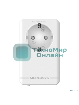 Комплект гигабитных адаптеров Powerline с розеткой Mercusys MP500P KIT