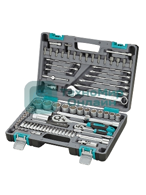 Набор инструментов Stels 14105, 1/2'' 1/4'' CrV пластиковый кейс  82 предм.