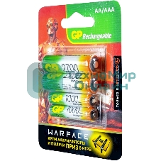 Аккумулятор GP Rechargeable 270AA+100AAAHC AA/AAA NiMH 2700mAh (4шт) блистер
