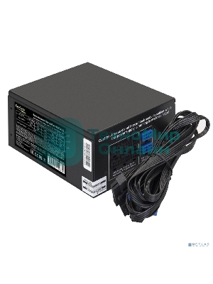 Блок питания серверный 700W ExeGate ServerPRO-700RADS (ATX, for 3U+ cases, APFC, КПД 80% (80 PLUS), 14cm fan, 24pin, 2(4+4)pin, PCIe, 5xSATA, 4xIDE, FDD, Cable Management, black)