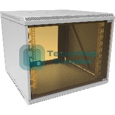 Шкаф коммутационный Suprlan (05-1096) настенный 12U 600x600 мм пер. дв. стекл направл. под закл. гайки 70 кг RAL 7035 535 мм 22.69 кг 500 мм