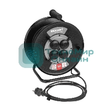 Удлинитель силовой Rexant КГ на катушке 4 гнезда с/з 50 м 3х1.5 кв.мм IP44 c защитными крышками метал. катушка