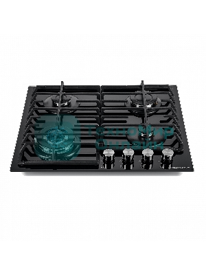 Газовая варочная панель Maunfeld EGHG.64.63CB/G, 4 конфорки, закаленное стекло, черный