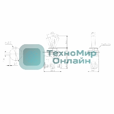 Тумблер Rexant 220V 10А (3c) ON-OFF-ON однополюсный Mini