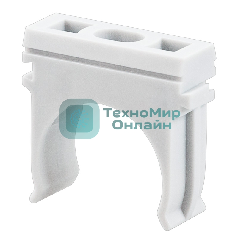 Крепеж-клипса для труб Rexant, Ø20 мм, серый, 100 шт./уп.