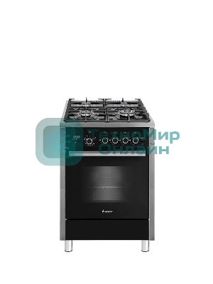 Плита газовая Gefest ПГ 6700-04 черный, конфорок 4 шт, духовка 52 л, 60 см x 85 см x 60 см