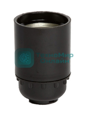 Патрон подвесной карболитовый IEK EPK10-04-01-K01 Пкб27-04-К01, Е27, черный, стикер на изделии, IEK