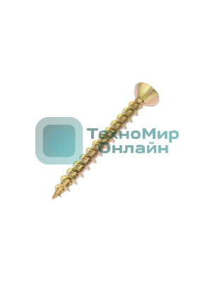 Саморез оконный Kranz острый, 4.1х40, желтый цинк, упаковка поставщика (6 000 шт.)