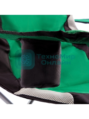 Кресло складное Palisad Camping с подлокотниками и подстаканником 60x60x110/92 см