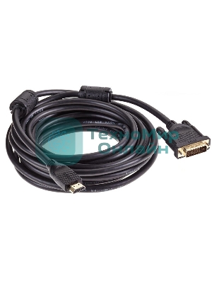 Кабель HDMI AM/DVI(24+1)M, 7.5м, CU, 1080P@60Hz, 2F, VCOM CG484GD-7.5M