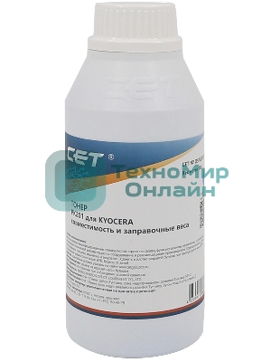 Тонер CET PK201 OSP0201C-100 голубой бутылка 100гр. для принтера Kyocera ECOSYS P6030cdn/M6026cdn