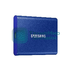 Внешний SSD Samsung T7, 1TB, USB 3.2 Gen 2 Type-C, R/W 1050/1000, синий