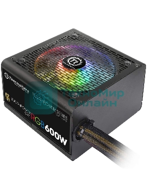 Блок питания Thermaltake Toughpower GX1 RGb (PS-TPD-0600NHFAGE-1), 600Вт,80 PLUS Gold, 120мм. черный