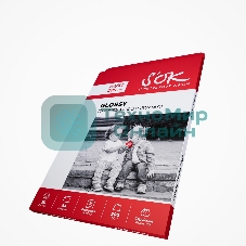 Фотобумага S'OK глянцевая, формат А4, плотность 200г/м2, 50 листов SA4200050G