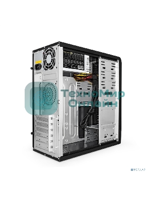 Компьютерный корпус Miditower ExeGate CP-603UB Black, ATX, (CP500W, 80мм), 2*USB+2*USB 3.0, Audio, замок блокировки кнопки питания
