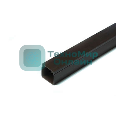 Кабель-канал 12х12 L2000 пластик с двойным замком венге УралПак КК-4812012-200