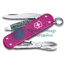 Нож перочинный Victorinox Classic Flamingo Party (0.6221.251G) 58мм 7 функций карт.коробка