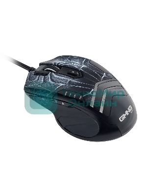 Мышь проводная GMNG XM007 черный/красный, 10000 dpi, USB, кнопки - 7