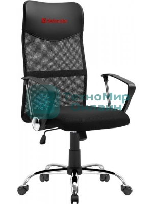 Кресло Defender ATX черный, сетка, 120 кг, механизм качания