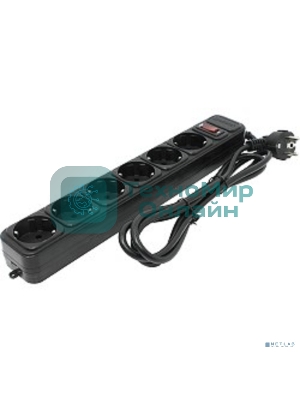 Сетевой фильтр ExeGate EX119391RUS SP-6-1.8B (6 розеток, 1.8 м, евровилка, черный)