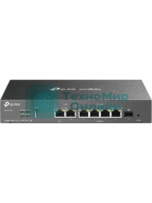 Маршрутизатор VPN TP-Link ER707-M2 Omada с мультигигабитными портами,1 x RJ45 WAN 2,5 Гбит/с, 1 x RJ45 WAN/LAN 2,5 Гбит/с, 1 x SFP WAN/LAN, 4 гиг. порта RJ45 WAN/LAN, 1 порт USB 2.0