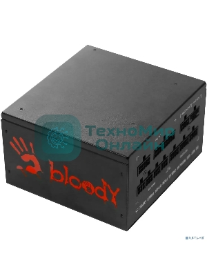 Блок питания Bloody BD-PS750G, 750Вт, 80 PLUS Gold, 120мм, черный