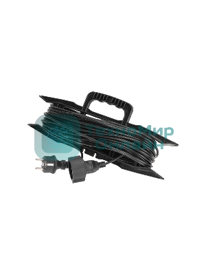 Удлинитель-шнур PROconnect на рамке ПВС 3х0,75мм², 20 м, с/з, 6А, 1300Вт, IP20, черный