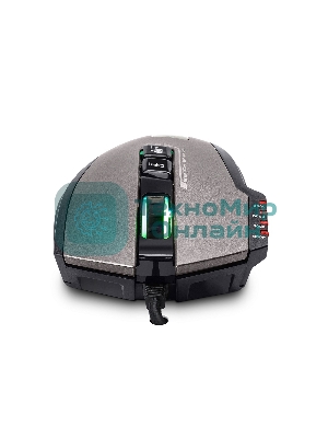 Мышь проводная Crown Gaming CMXG-711 черный, 4000 dpi, USB, кнопки - 8