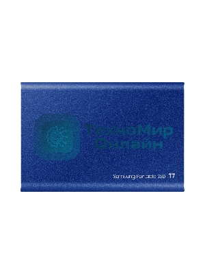 Внешний SSD Samsung T7, 1TB, USB 3.2 Gen 2 Type-C, R/W 1050/1000, синий