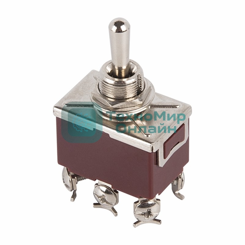 Тумблер Rexant 250V 15А (6c) (ON)-OFF-(ON) двухполюсный