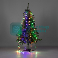 Елочная гирлянда с кольцом Neon-night 7 нитей по 1,5 метра, цвет диодов мультиколор, не соединяется