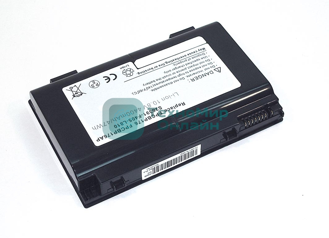 Аккумуляторная батарея для ноутбука Fujitsu LifeBook A1220 10.8V 5200mAh черный