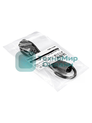 Кабель питания ExeGate Power EC-0,5P (C13->C14, VDE-250V-3*1.0мм2, медь, черный, 16A, 0.5 м)