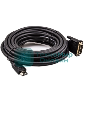 Кабель HDMI AM/DVI(24+1)M, 7.5м, CU, 1080P@60Hz, 2F, VCOM CG484GD-7.5M