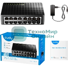 Коммутатор Cudy FS1016D (L2) 16x100 Мбит/с неуправляемый