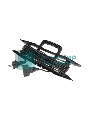 Удлинитель-шнур на рамке PROconnect ПВС 3х0,75 мм², 10 м, с/з, 6А, 1300 Вт, IP20, черный