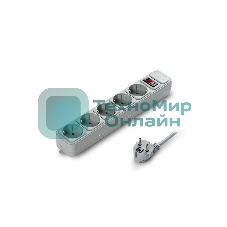 Сетевой фильтр ExeGate EX266862RUS SP-5-1.5G (5 розеток, 1.5 м, евровилка, светло-серый)