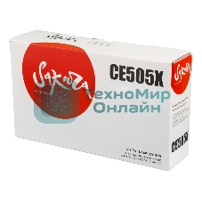 Картридж лазерный Sakura CE505X для HP LaserJet P2055, P2055D, P2055DN черный, 6500 к.