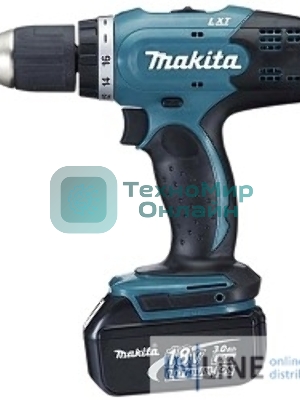Дрель-шуруповерт Makita DDF453RFE, 18 В, 3 Ач, 42 Нм, щеточный
