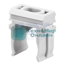 Крепеж-клипса для труб Rexant, Ø16 мм, серый, 100 шт./уп.