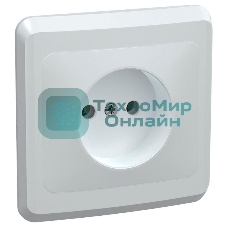 Розетка 1-м СП Вега РС10-2-ВБ без заземл. контакта и защ. штор 10А бел. IEK ERV10-K01-10-DM