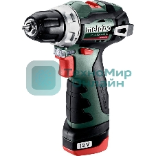 Дрель-шуруповерт Metabo PowerMaxx BS BL 12, 12 В, 2 Ач, 38 Нм, бесщеточный