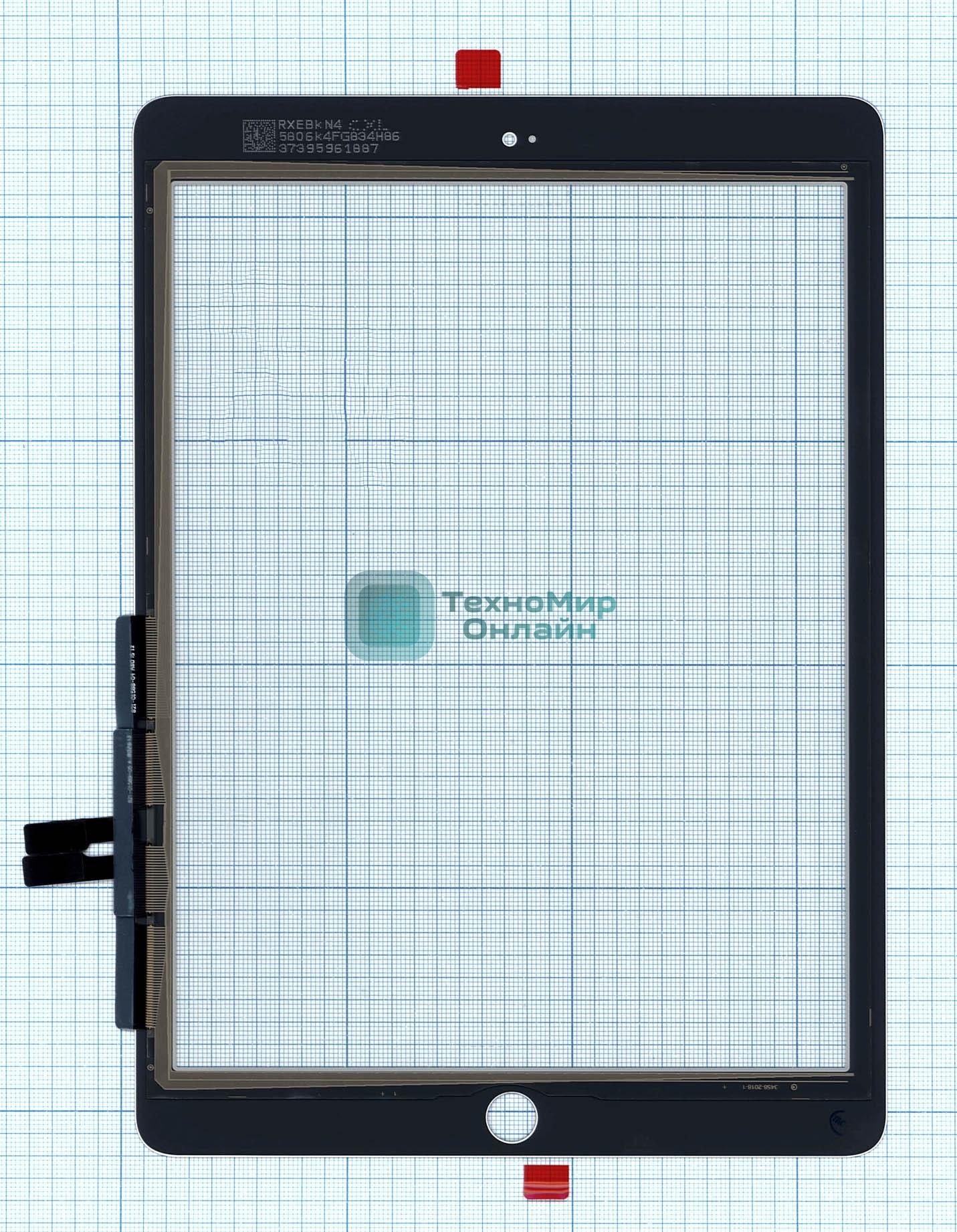 Сенсорное стекло (тачскрин) для Apple iPad 9.7 2018 (A1954 A1893) белое