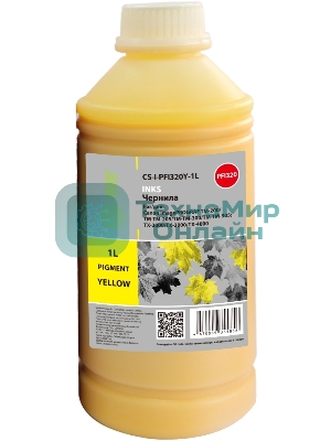 Чернила Cactus CS-I-PFI320Y-1L PFI-320/120 желтый 1000мл для Canon imagePROGRAF TM-200/TM-205/TM-300/TM-30
