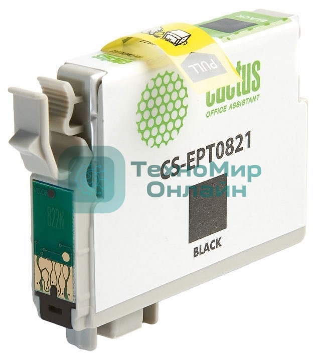 Картридж струйный Cactus CS-EPT0821 черный (13,8 мл) для Epson Stylus Photo R270/290/RX590