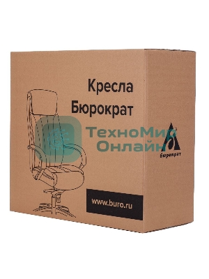 Кресло Бюрократ T-9927WALNUT/BLACK черный, кожа