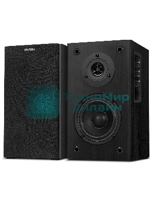 Акустическая система SVEN SPS-614 2.0 (2x20W, Bluetooth, дерево, black)