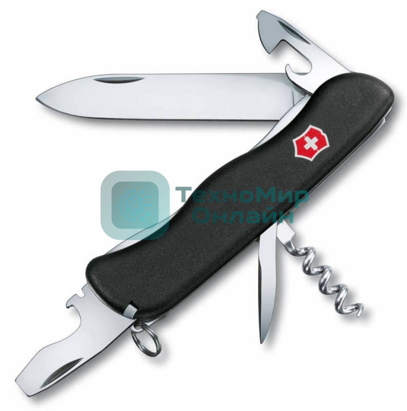 Нож перочинный Victorinox Nomad (0.8353.3) 111мм 11функций черный карт.коробка