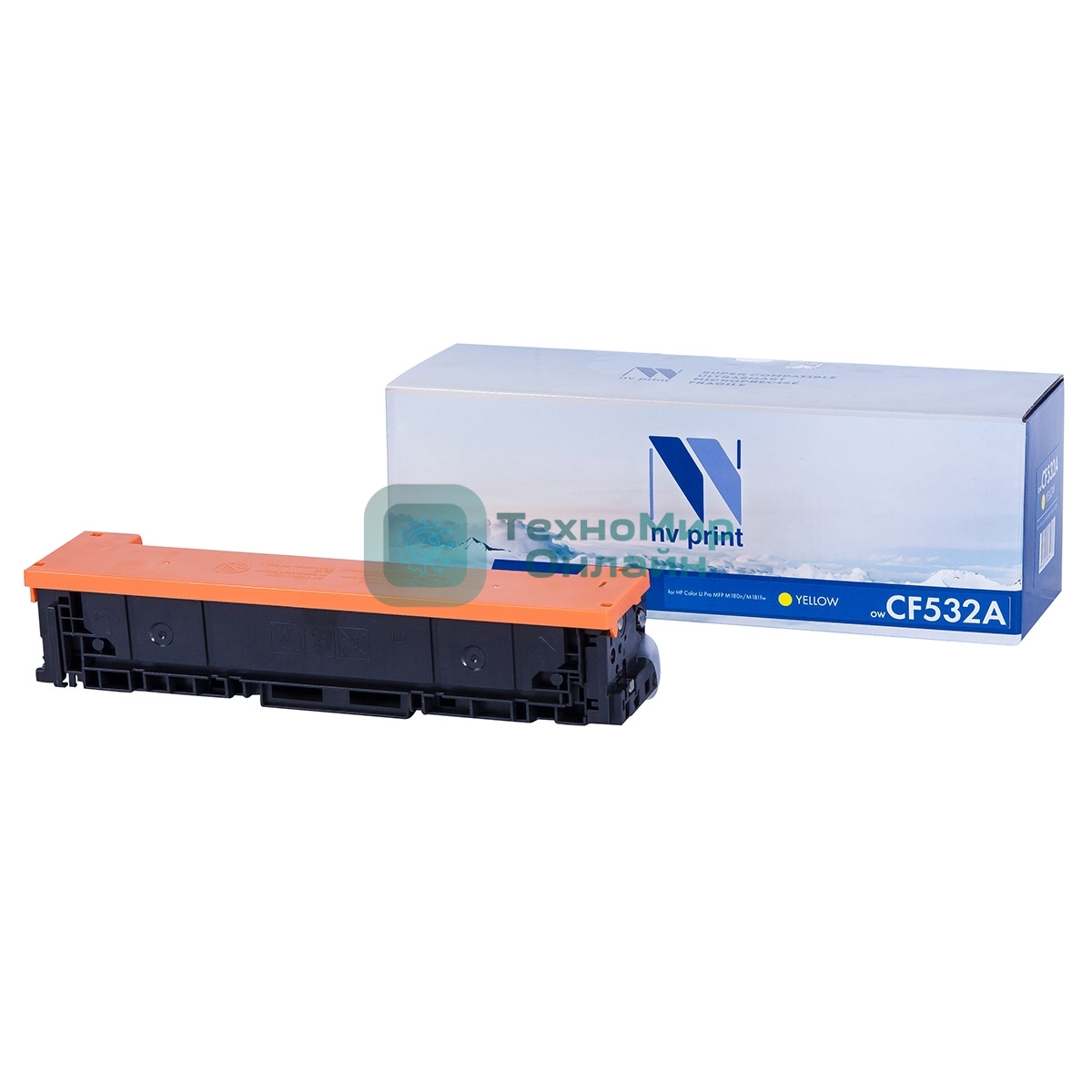 Картридж лазерный NVPrint совместимый HP CF532A Yellow для Color LaserJet Pro MFP M180n/M181fw (900k)