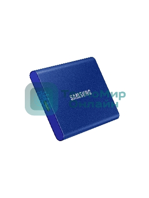Внешний SSD Samsung T7, 1TB, USB 3.2 Gen 2 Type-C, R/W 1050/1000, синий